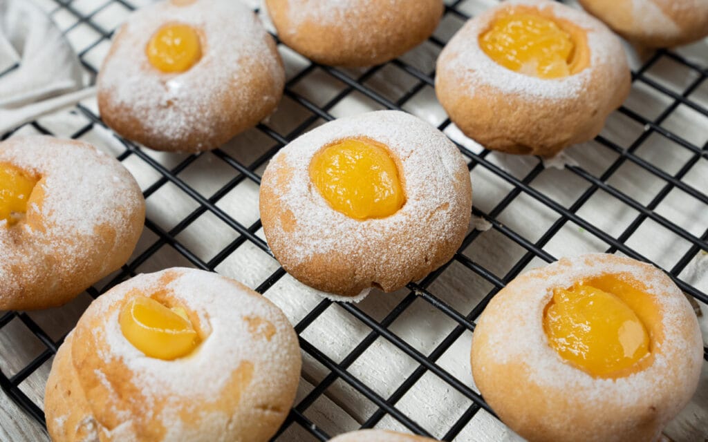 LEMON CURD DOLGULU SHORT BREAD KURABİYE