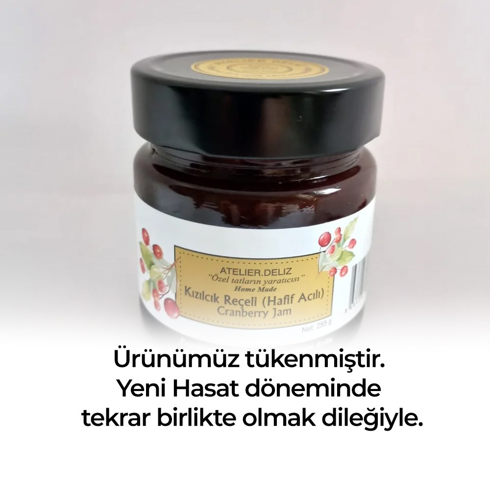 Aci-Cilek-Receli-tukendi Kızılcık Reçeli 255 gr - Görsel 1