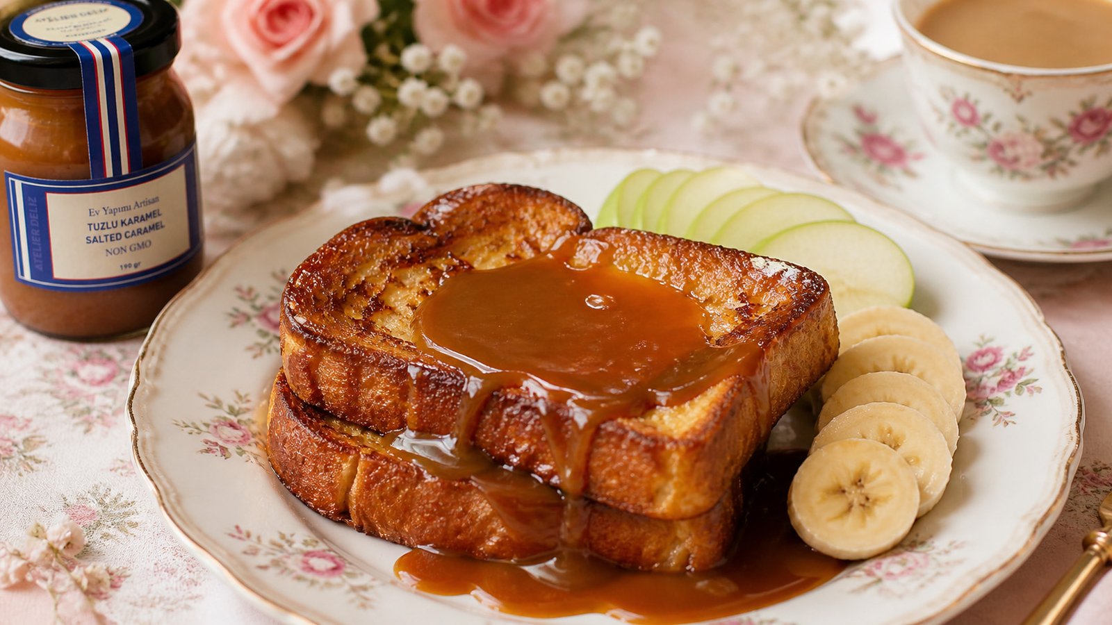 Atelier Deliz Tuzlu Karamel French Toast Tarifi