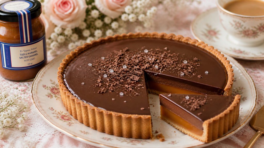 Atelier Deliz Tuzlu Karamelli Çikolatalı Tart Tarifi