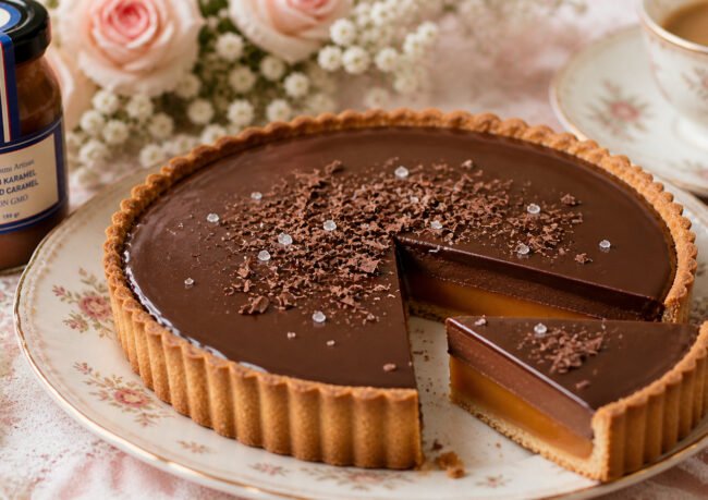Atelier Deliz Tuzlu Karamelli Çikolatalı Tart Tarifi